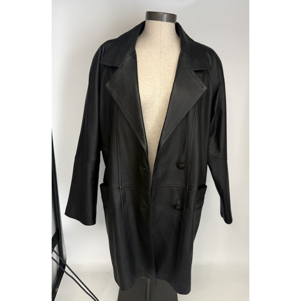 Vintage Savannah Leather Jacket Womens  Medium 2 Button Stiff